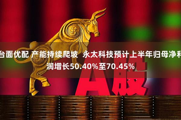 台面优配 产能持续爬坡  永太科技预计上半年归母净利润增长50.40%至70.45%