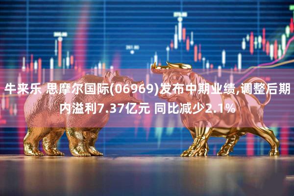 牛来乐 思摩尔国际(06969)发布中期业绩,调整后期内溢利7.37亿元 同比减少2.1%